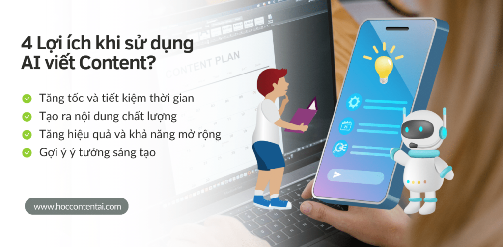 Lợi ích khi sử dụng AI viết Content