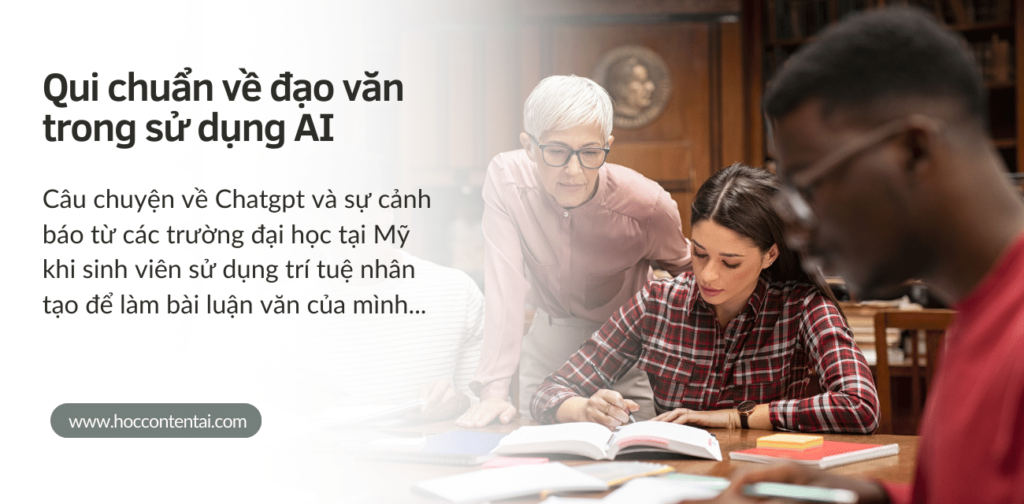 Qui chuẩn về đạo văn khi sử dụng AI