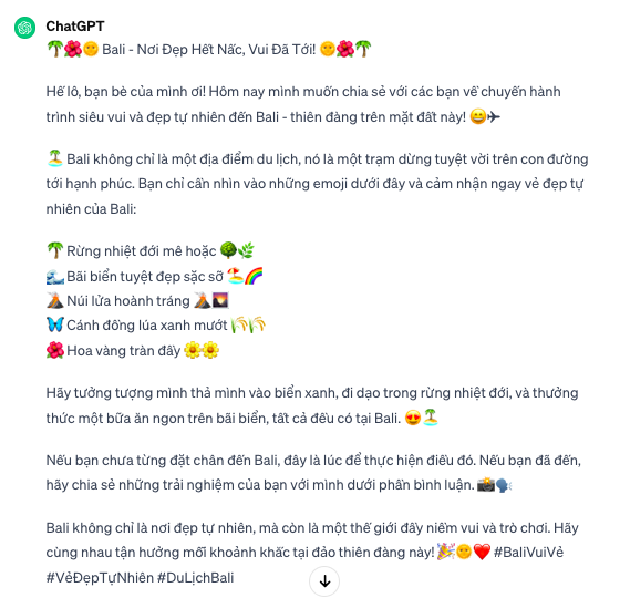 Dùng Chatgpt viết nội dung