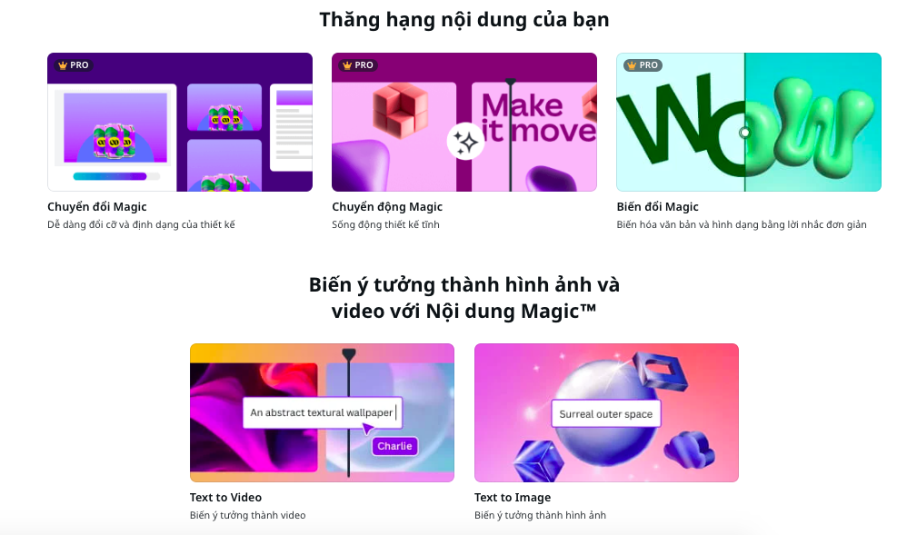 Cập nhật mới của Canva 2023