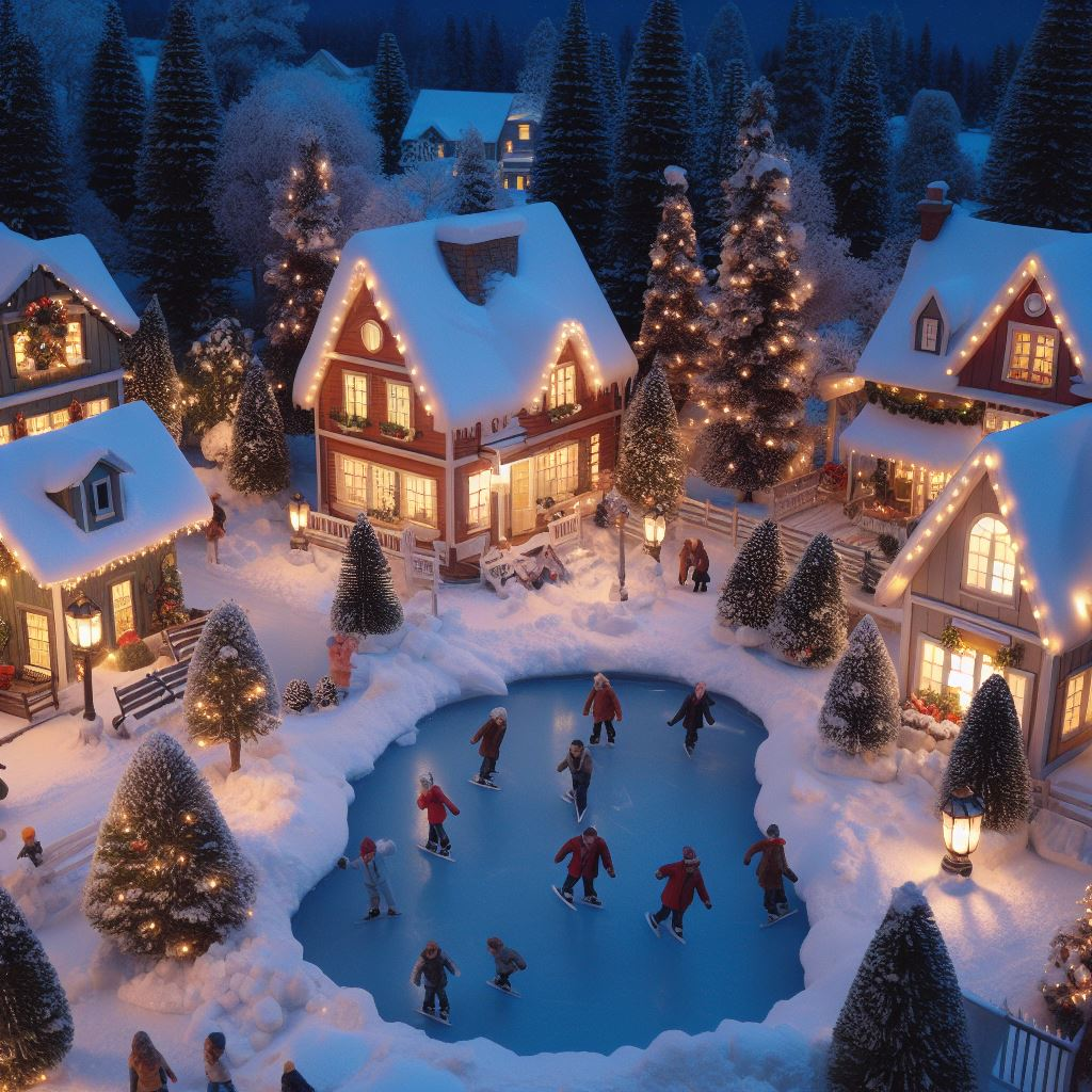 Ảnh đêm noel được vẽ bằng AI